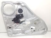 Rear door window regulator with motor