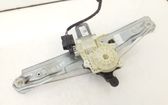 Rear door window regulator with motor