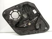 Rear window lifting mechanism without motor