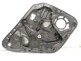 Rear window lifting mechanism without motor