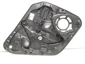Rear window lifting mechanism without motor