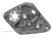 Rear window lifting mechanism without motor