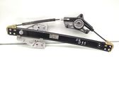 Rear window lifting mechanism without motor