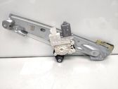 Rear door window regulator with motor