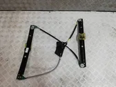 Rear door window regulator with motor