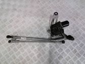 Front wiper linkage and motor