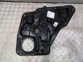 Rear door window regulator with motor