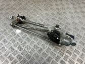 Tringlerie et moteur d'essuie-glace avant