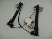 Rear door window regulator with motor