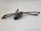 Front wiper linkage and motor