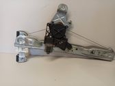 Rear door window regulator with motor