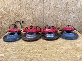 Brake discs and calipers set
