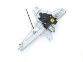 Rear door window regulator with motor