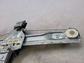 Rear door window regulator with motor