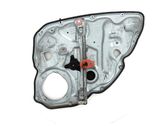 Rear door window regulator with motor