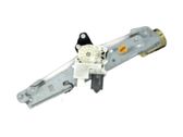 Rear door window regulator with motor