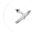 Rear door window regulator with motor