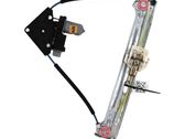 Rear door window regulator with motor