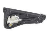Rear door window regulator with motor
