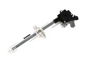 Rear door window regulator with motor