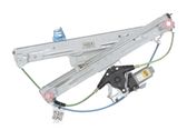 Front door window regulator with motor
