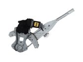 Rear door window regulator with motor