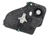Rear door window regulator with motor