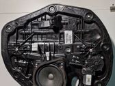 Rear door window regulator with motor