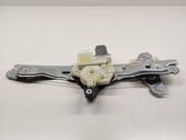 Rear door window regulator with motor