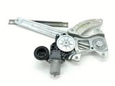 Rear door window regulator with motor