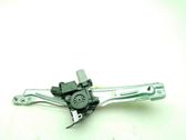 Rear door window regulator with motor