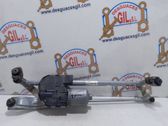 Front wiper linkage and motor