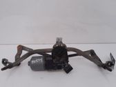 Front wiper linkage and motor
