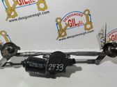 Front wiper linkage and motor