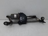 Front wiper linkage and motor