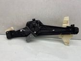 Rear door window regulator with motor