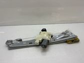Rear door window regulator with motor