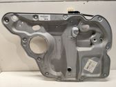 Rear window lifting mechanism without motor