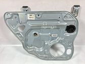 Rear door window regulator with motor