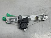 Rear door window regulator with motor