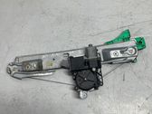 Rear door window regulator with motor
