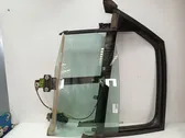 Rear door window regulator with motor