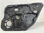 Rear window lifting mechanism without motor