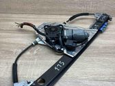 Rear door window regulator with motor