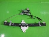Rear door window regulator with motor