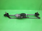 Front wiper linkage and motor
