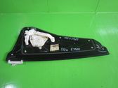 Rear door window regulator with motor