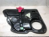 Rear window lifting mechanism without motor