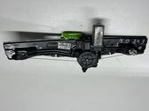 Rear door window regulator with motor