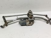 Front wiper linkage and motor